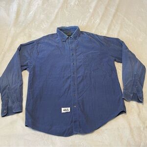 croft & barrow Navy Blue Long-Sleeve Button-Down Shirt
